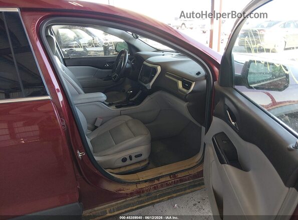 1GKKNMLS2JZ202323 2018 GMC ACADIA Красный Вид салона спереди