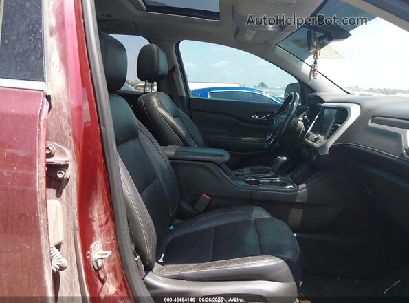 1GKKNMLS8HZ212316 2017 GMC ACADIA Red Widok wnętrza z przodu