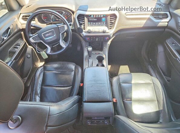 1GKKNMLS8KZ212596 2019 GMC ACADIA White Widok deski rozdzielczej