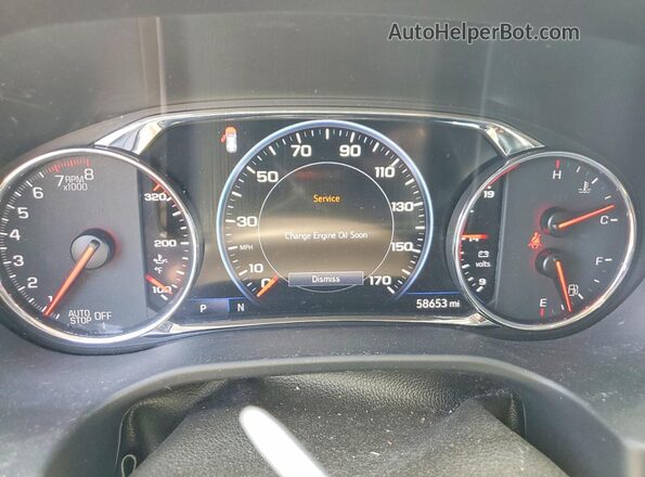1GKKNMLS8LZ222546 2020 GMC ACADIA Maroon ხელსაწყოთა პანელის ხედი