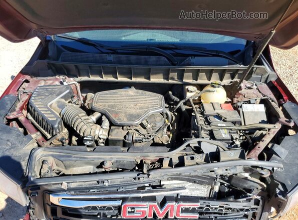 1GKKNMLSXJZ236428 2018 GMC ACADIA Красный Вид подкапотного пространства
