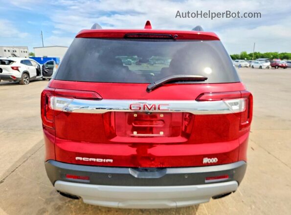 1GKKNMLSXMZ233629 2021 GMC ACADIA Red Հետևի տեսք