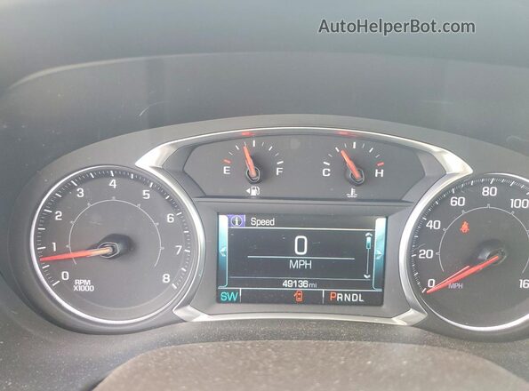 1GKKNNLS2KZ259550 2019 GMC ACADIA Burgundy Սարքավորումների վահանակի տեսք