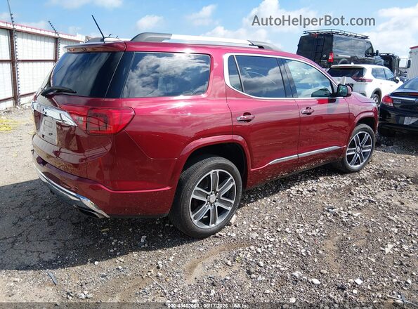 1GKKNPLS2JZ158308 2018 GMC ACADIA Burgundy Tył prawy