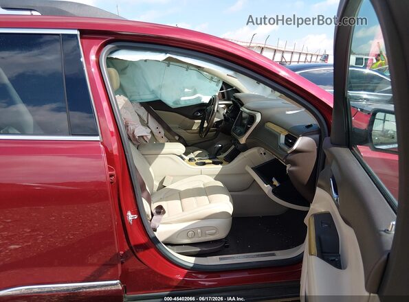 1GKKNPLS2JZ158308 2018 GMC ACADIA Burgundy Widok wnętrza z przodu