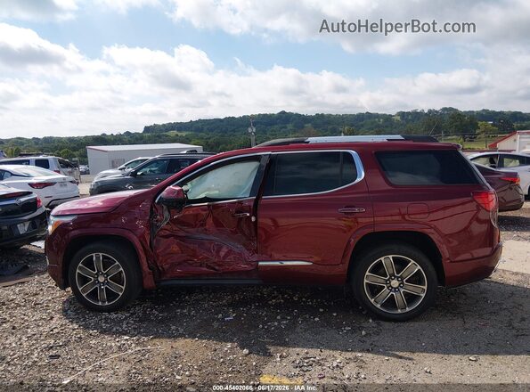1GKKNPLS2JZ158308 2018 GMC ACADIA Burgundy Widok wnętrza 360 stopni