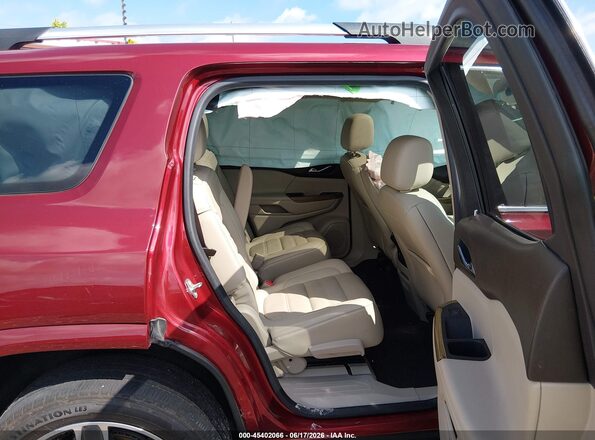 1GKKNPLS2JZ158308 2018 GMC ACADIA Burgundy Widok naklejki z numerem VIN