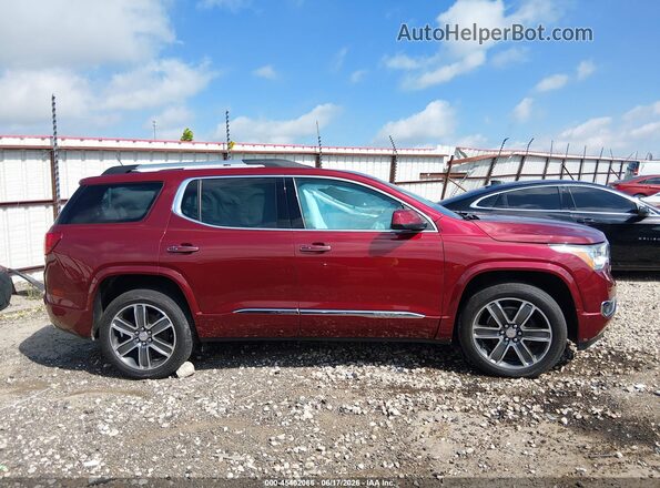 1GKKNPLS2JZ158308 2018 GMC ACADIA Burgundy Widok wnętrza z tyłu