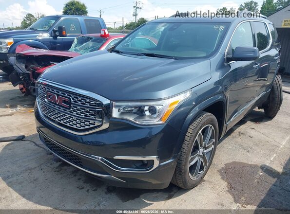 1GKKNPLS2KZ138285 2019 GMC ACADIA Серый Передняя левая четверть