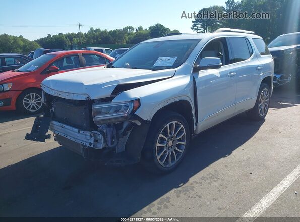 1GKKNPLS2PZ103379 2023 GMC ACADIA White Առջևի ձախ երեք քառորդ տեսարան