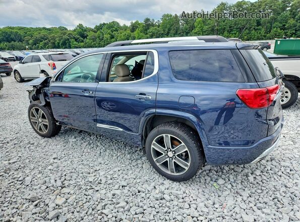 1GKKNPLS4KZ130446 2019 GMC ACADIA Blue Trasero izquierdo