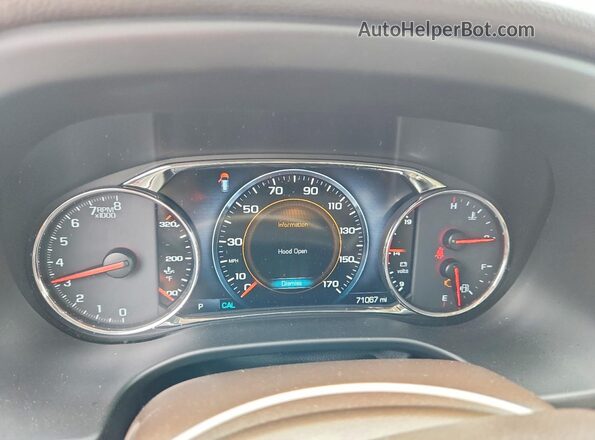 1GKKNPLS4KZ130446 2019 GMC ACADIA Blue Vista del cuadro de instrumentos