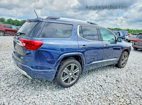 1GKKNPLS4KZ130446 2019 GMC ACADIA Blue Trasero derecho