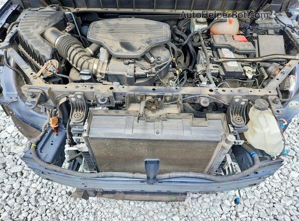 1GKKNPLS4KZ130446 2019 GMC ACADIA Blue Vista del compartimento del motor