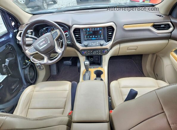1GKKNPLS4KZ130446 2019 GMC ACADIA Blue Vista del salpicadero