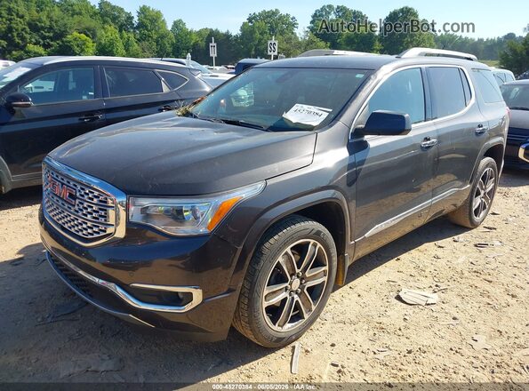 1GKKNPLS5HZ237353 2017 GMC ACADIA Gray Առջևի ձախ երեք քառորդ տեսարան