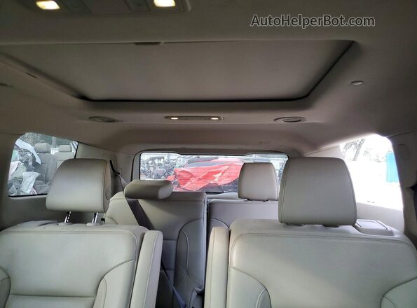 1GKKNPLS5KZ199663 2019 GMC ACADIA White უკანა სავარძლების ხედი