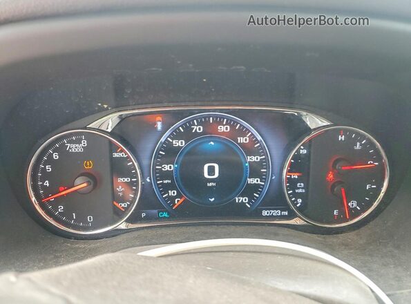 1GKKNPLS7JZ126891 2018 GMC ACADIA Gray Widok zestawu wskaźników