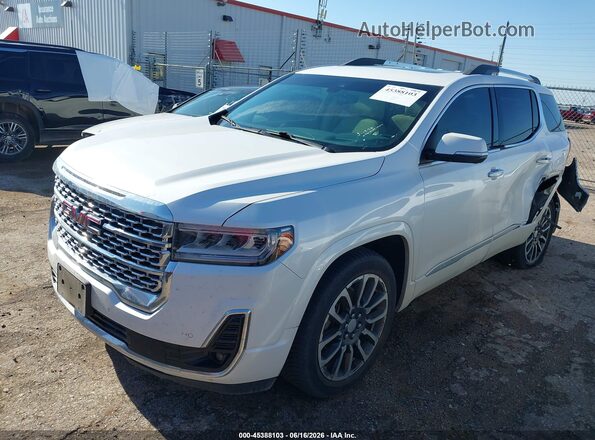 1GKKNPLS8LZ162382 2020 GMC ACADIA Белый Передняя левая четверть