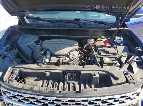 1GKKNPLS9PZ229822 2023 GMC ACADIA Blue Widok komory silnika