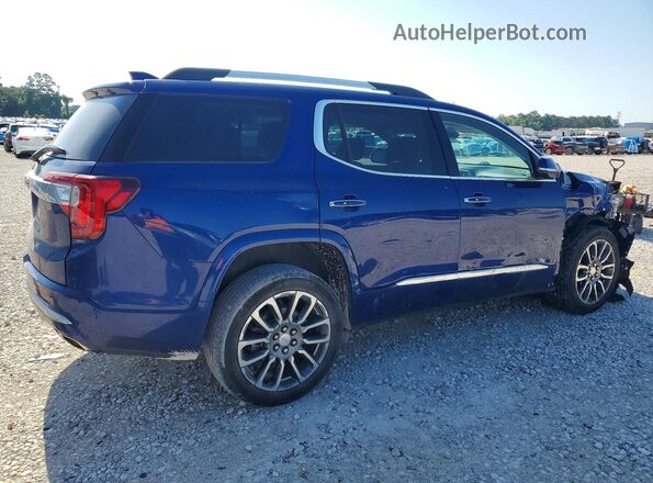 1GKKNPLS9PZ229822 2023 GMC ACADIA Blue Tył prawy
