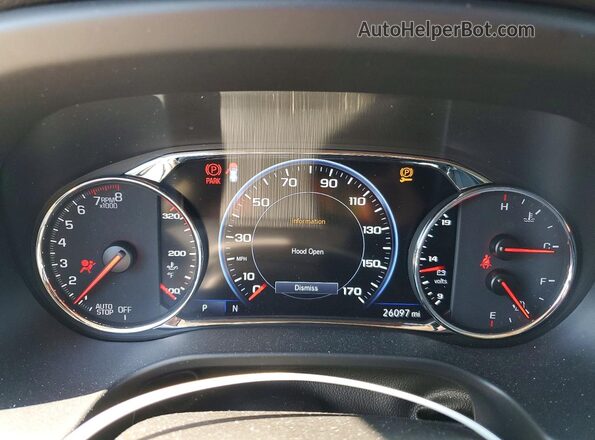 1GKKNPLS9PZ229822 2023 GMC ACADIA Blue Widok zestawu wskaźników