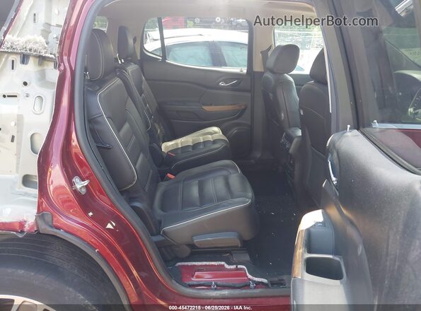 1GKKNPLSXHZ178185 2017 GMC ACADIA Maroon Vista de la etiqueta del VIN