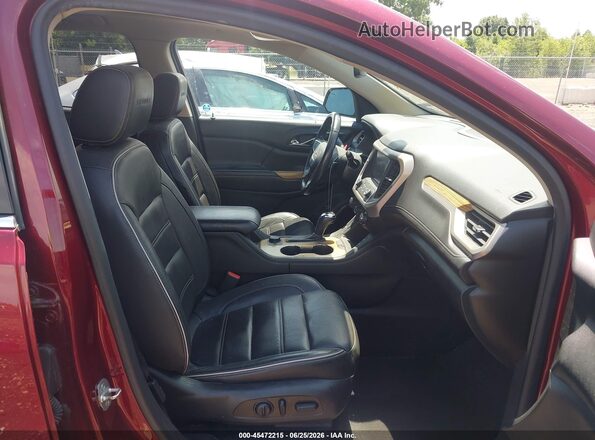 1GKKNPLSXHZ178185 2017 GMC ACADIA Maroon Vista interior delantera