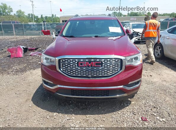 1GKKNPLSXHZ178185 2017 GMC ACADIA Maroon Vista interior trasera