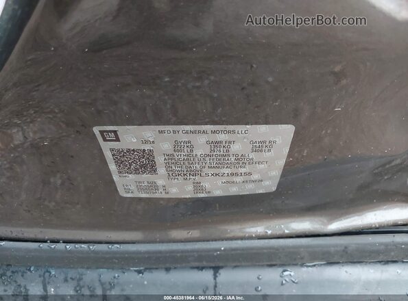 1GKKNPLSXKZ195155 2019 GMC ACADIA Gray Vista del compartimento del motor
