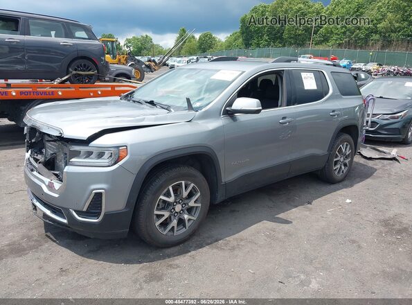 1GKKNRL42PZ113102 2023 GMC ACADIA Gray Առջևի ձախ երեք քառորդ տեսարան