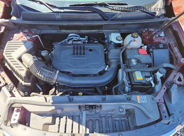 1GKKNRL4XMZ225867 2021 GMC ACADIA Red ძრავის განყოფილების ხედი
