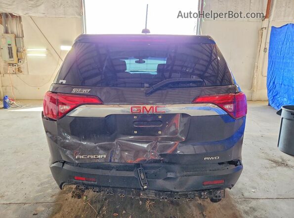 1GKKNRLSXKZ105532 2019 GMC ACADIA Black Rear view