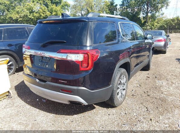1GKKNRLSXMZ112600 2021 GMC ACADIA Dark Blue Задняя правая четверть