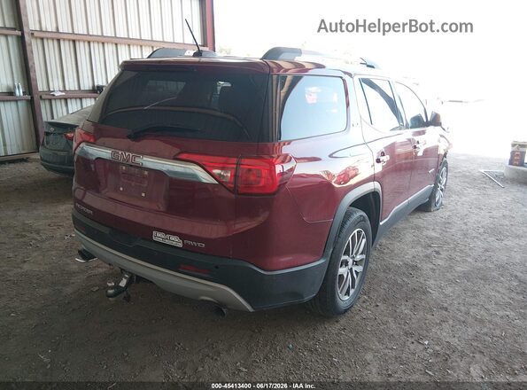1GKKNSLS0JZ214006 2018 GMC ACADIA Maroon Tył prawy