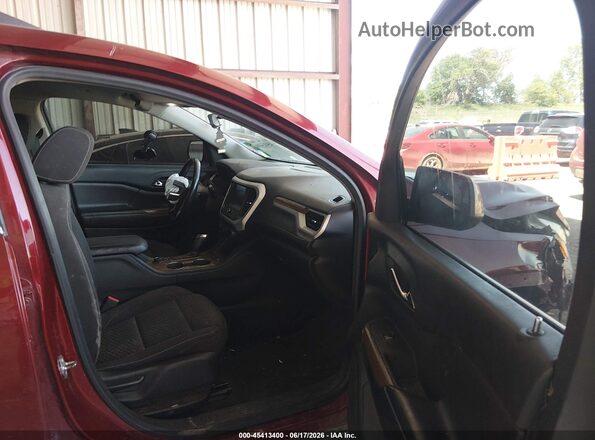 1GKKNSLS0JZ214006 2018 GMC ACADIA Maroon Widok wnętrza z przodu