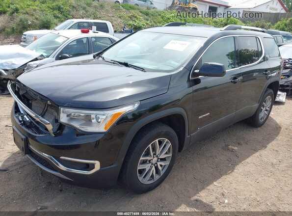 1GKKNSLS0KZ193918 2019 GMC ACADIA Black Առջևի ձախ երեք քառորդ տեսարան