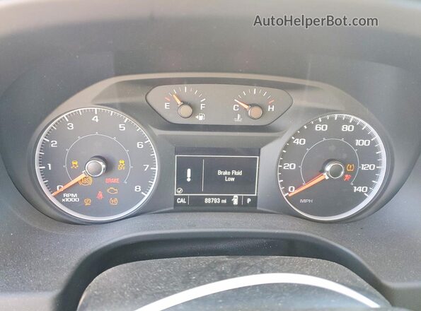1GKKNSLS4KZ278731 2019 GMC ACADIA Burgundy Instrument cluster view