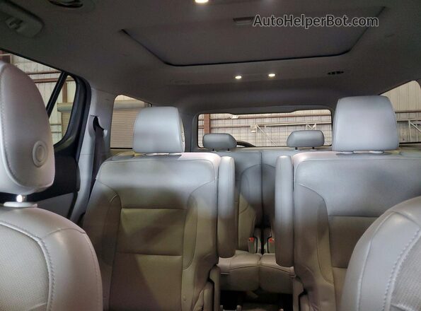1GKKNULS3HZ281138 2017 GMC ACADIA Blue Rear seats view