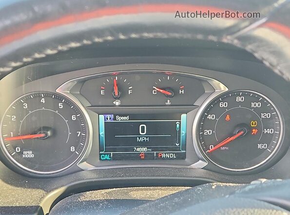 1GKKNVLS8JZ181547 2018 GMC ACADIA Черный Вид щитка приборов