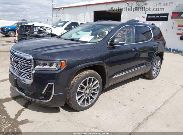 1GKKNXLS0MZ122377 2021 GMC ACADIA Gray Առջևի ձախ երեք քառորդ տեսարան