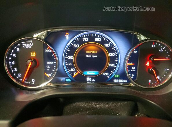 1GKKNXLS2HZ177225 2017 GMC ACADIA Белый Вид щитка приборов