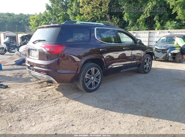 1GKKNXLS2JZ112252 2018 GMC ACADIA Maroon უკანა მარჯვენა