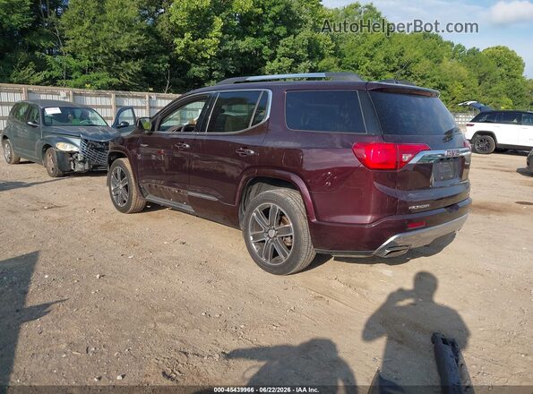 1GKKNXLS2JZ112252 2018 GMC ACADIA Maroon უკანა მარცხენა