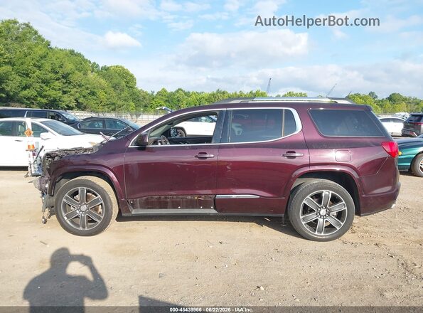 1GKKNXLS2JZ112252 2018 GMC ACADIA Maroon 