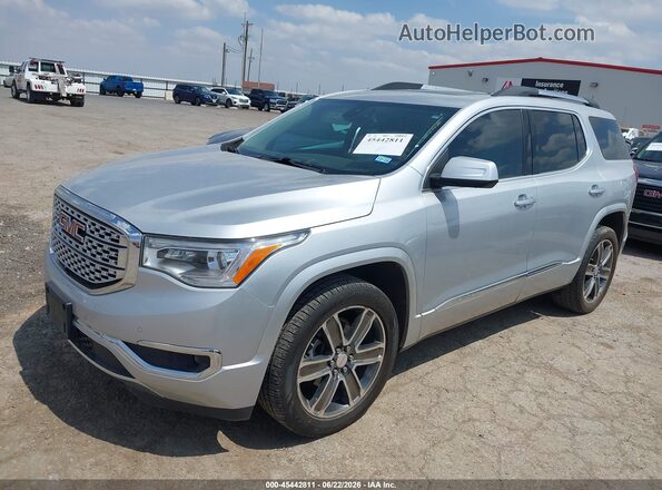 1GKKNXLS3HZ158988 2017 GMC ACADIA Silver წინა მარცხენა ხედი სამი მეოთხედიდან