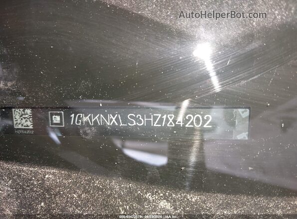 1GKKNXLS3HZ184202 2017 GMC ACADIA White Engine compartment view