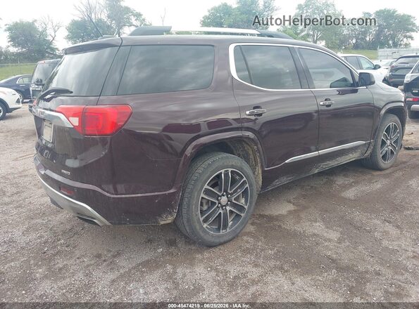 1GKKNXLS3HZ311532 2017 GMC ACADIA Maroon Задня права чверть