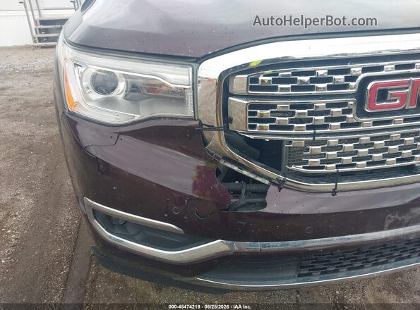 1GKKNXLS3HZ311532 2017 GMC ACADIA Maroon Вид спереду