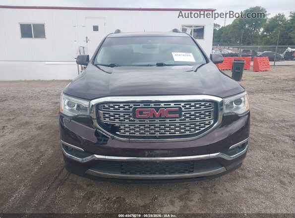 1GKKNXLS3HZ311532 2017 GMC ACADIA Maroon Вид щитка приладів